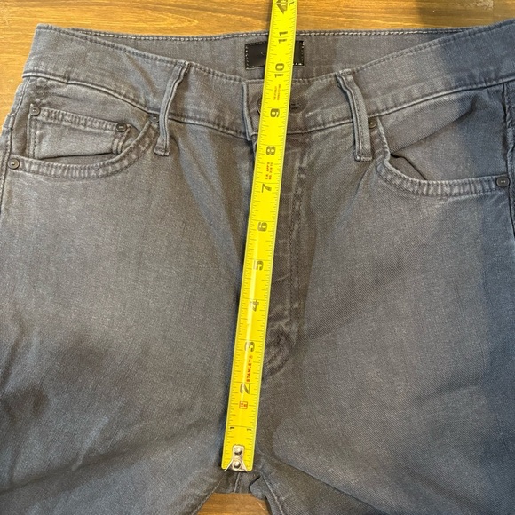 MOTHER Insider Crop Step Fray Faded Black Ankle Cropped 26 Distressed Jeans - Picture 9 of 12